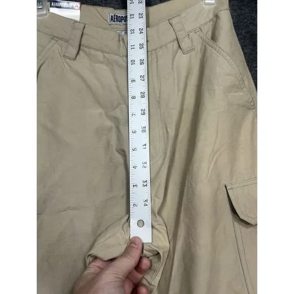 Vintage Aeropostale Cargo pants Mens 28x30‎ beige Convertible Baggy Y2K skater